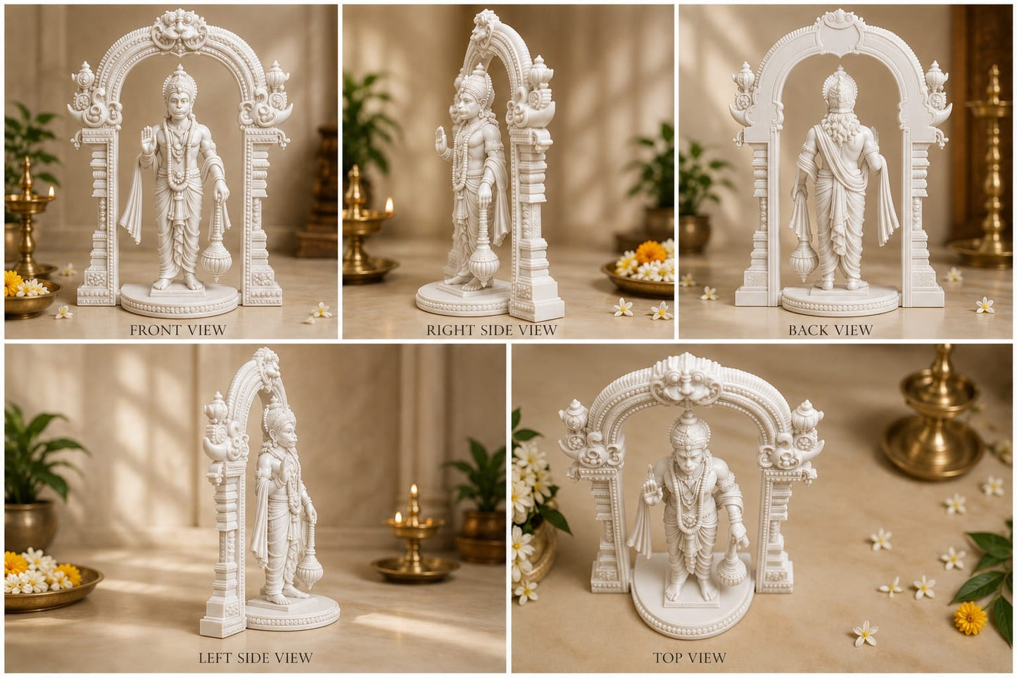 Maruthi 3D Studio Divine Hanuman Temple Arch Collectible