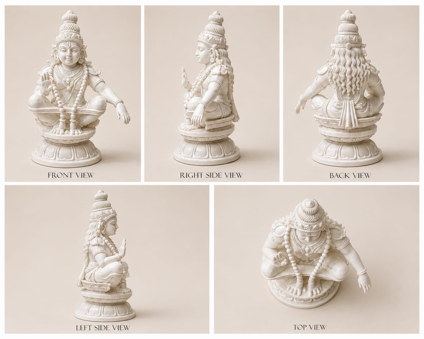 Maruthi 3D Studio Divine Ayyappa Blessing Idol