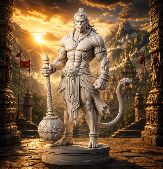 Maruthi 3D Studio Veer Hanuman Warrior Statue