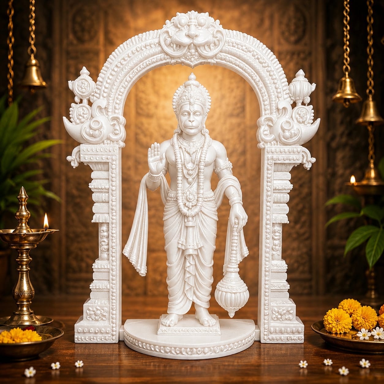 Maruthi 3D Studio Divine Hanuman Temple Arch Collectible